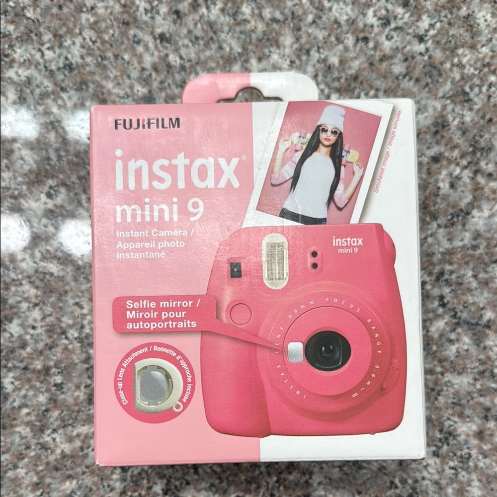 Fujifilm instax mini 9 instant camera New in box pink